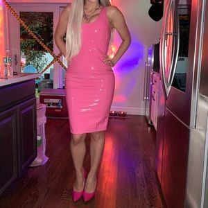 Pink Latex Dress